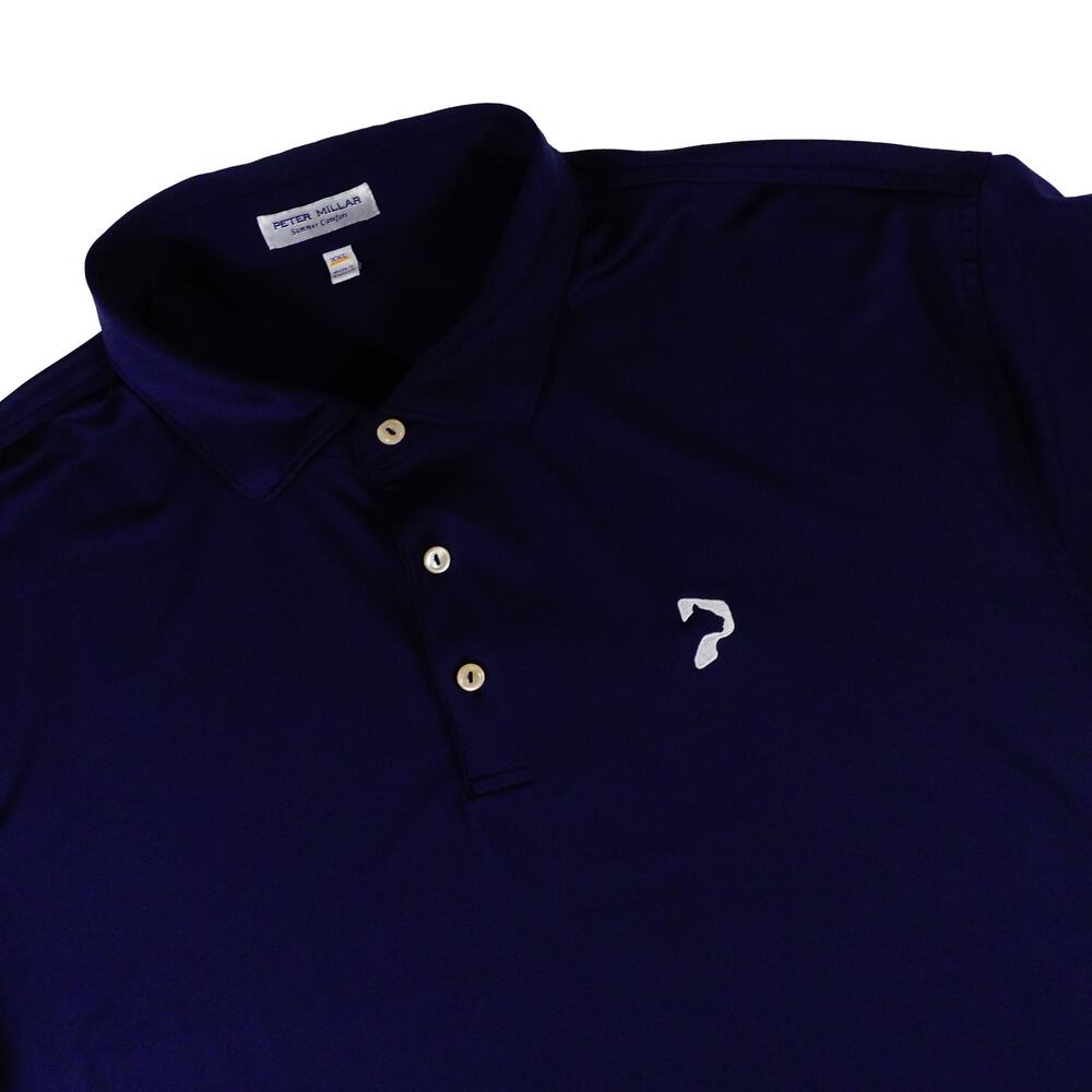 Peter Millar Panther National Performance Stretch Navy Blue Golf Polo Shirt XXL